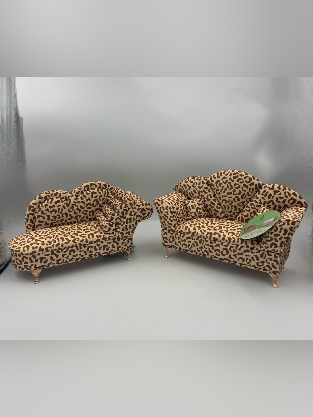 C Concepts Leopard Jewelry Box Sofa Chaise LOT 2 Y2K Baddie NWT